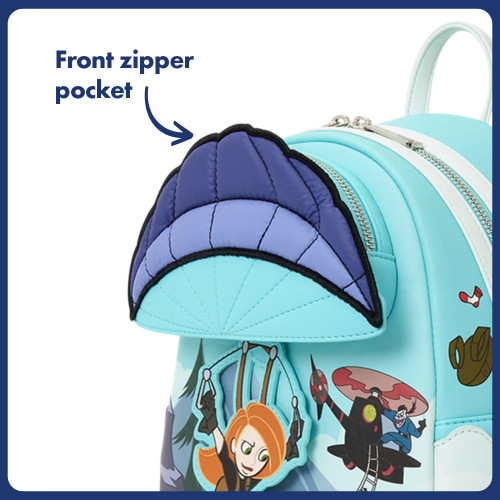 Kim Possible Paragliding Loungefly Mini Backpack