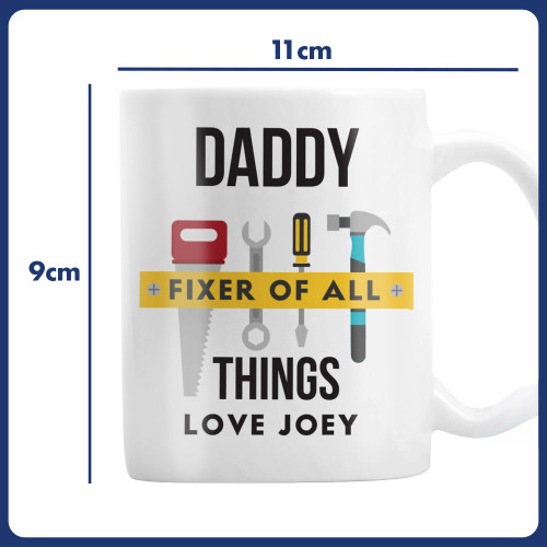 Personalised Fixer of All Things Mug & Socks Set