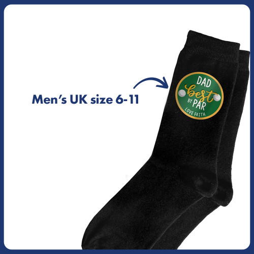 Personalised Best By Par Mug & Socks Set