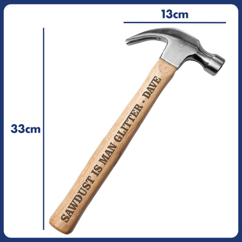Personalised Wooden Claw Hammer