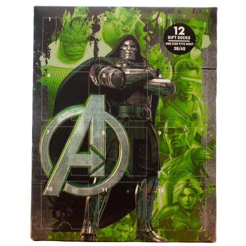 Marvel Avengers Doomsday 12 Days Socks Advent Calendar