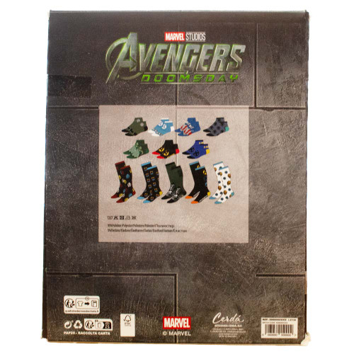 Marvel Avengers Doomsday 12 Days Socks Advent Calendar