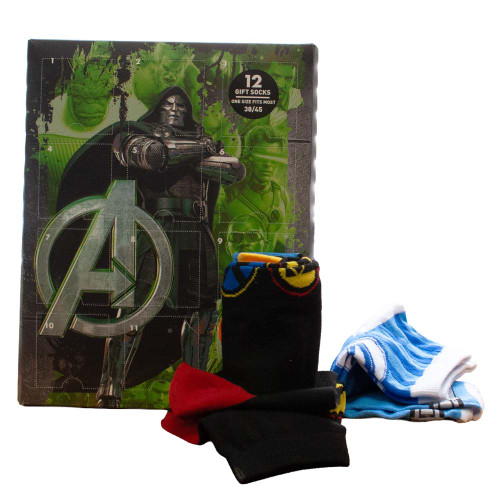 Marvel Avengers Doomsday 12 Days Socks Advent Calendar