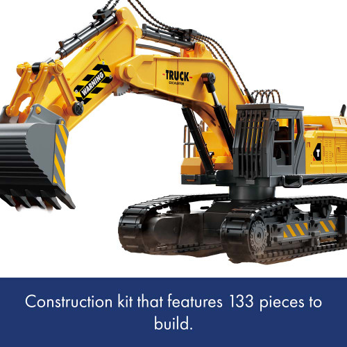 Construct & Create Build Your Own Remote Control Excavator Kit