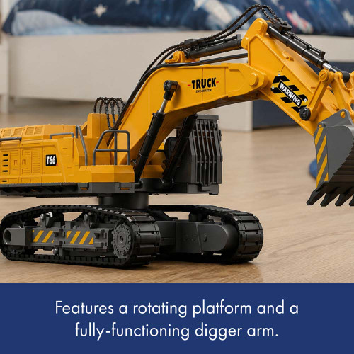 Construct & Create Build Your Own Remote Control Excavator Kit
