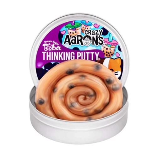 Crazy Aaron's Thinking Putty Tin Brown Sugar Boba