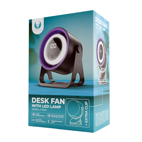 Forever Light LED Desk Fan