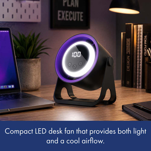 Forever Light LED Desk Fan