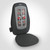 A black Shiatsu Massage Cushion with its internal massage nodes visible and glowing red through a grey mesh back panel.