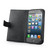 Black leather iPhone 5 Wallet Case