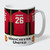 Personalised Manchester United FC Dressing Room Mug