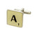 Scrabble Cufflinks Letter A