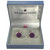 Broadstone Purple Velvet Men's Cufflinks