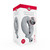 The white and red retail box for the Vibrohug vibrating neck massager, highlighting its stress-releasing qualities.