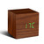 Click Cube Walnut Alarm Clock