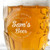 Personalised Home Brewed Dimpled Beer Glass
