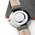 Personalised Men's Leather Watch In Ash (Serif)