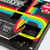 A close-up of the Electronic Games Advent Calendar with several doors opened, revealing the electronic components inside.