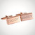 Personalised Rose Gold Cufflinks