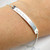 Personalised Silver Tone ID Bracelet