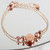 Personalised Rose Gold-Toned Initials Bracelet