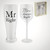 Mr Right and Mrs Always Right Glass Gift Set