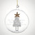 Personalised Glass Christmas Tree Bauble