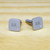 Personalised Silver-Finish Cufflinks with Diamante