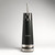 The tall, matte black Fizzics DraftPour beer tap, with a silver-chrome tap handle and base, shown against a white background.