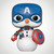 Captain America Cap Snowman Pop! Vinyl