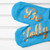Personalised Turquoise and Orange Christmas Day Socks