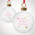 Personalised ‘My First Christmas- Pink Bauble