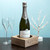 Personalised Solid Oak Champagne Holder