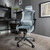 X Rocker Messina Chenille PC Office Gaming Chair - Silver