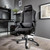 X Rocker Messina Chenille PC Office Gaming Chair – Black