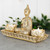 Gold Thai Buddha Figure and Double Tea Light Holder