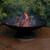 Fire Bowl in Cast Iron with Low Brim