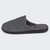 Isotoner Waffle Mule Slippers – Charcoal