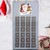 Personalised Santa Advent Calendar in Silver Grey