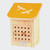 Wooden Bee House with Bee Silhouette