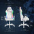 Deltaco RGB Ergonomic Gaming Chair in White