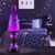 Purple Galaxy Glitter Lamp