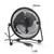 USB Retro Desktop Fan Black Version 2
