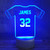 Personalised Football Shirt Colour Changing Desk Lamp