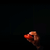 Against a black background, a hand holds the red LED Vortex Spinner. It's released and spins and flies into the air.