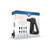 Box of the Wellbeing Cordless Massage Gun with, showing the device,  8 Interchangeable Heads, rechargeable design, quiet operation, long-lasting battery, and brand name Well Being prominently displayed.