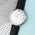 Personalised Men's Leather Watch - Black