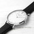 Personalised Men's Leather Watch - Black