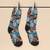 Personalised Women's Couple Face Photo Socks