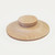 A light-coloured wooden whiskey smoker lid with a visible grain and a raised, round handle, shown on a white background.